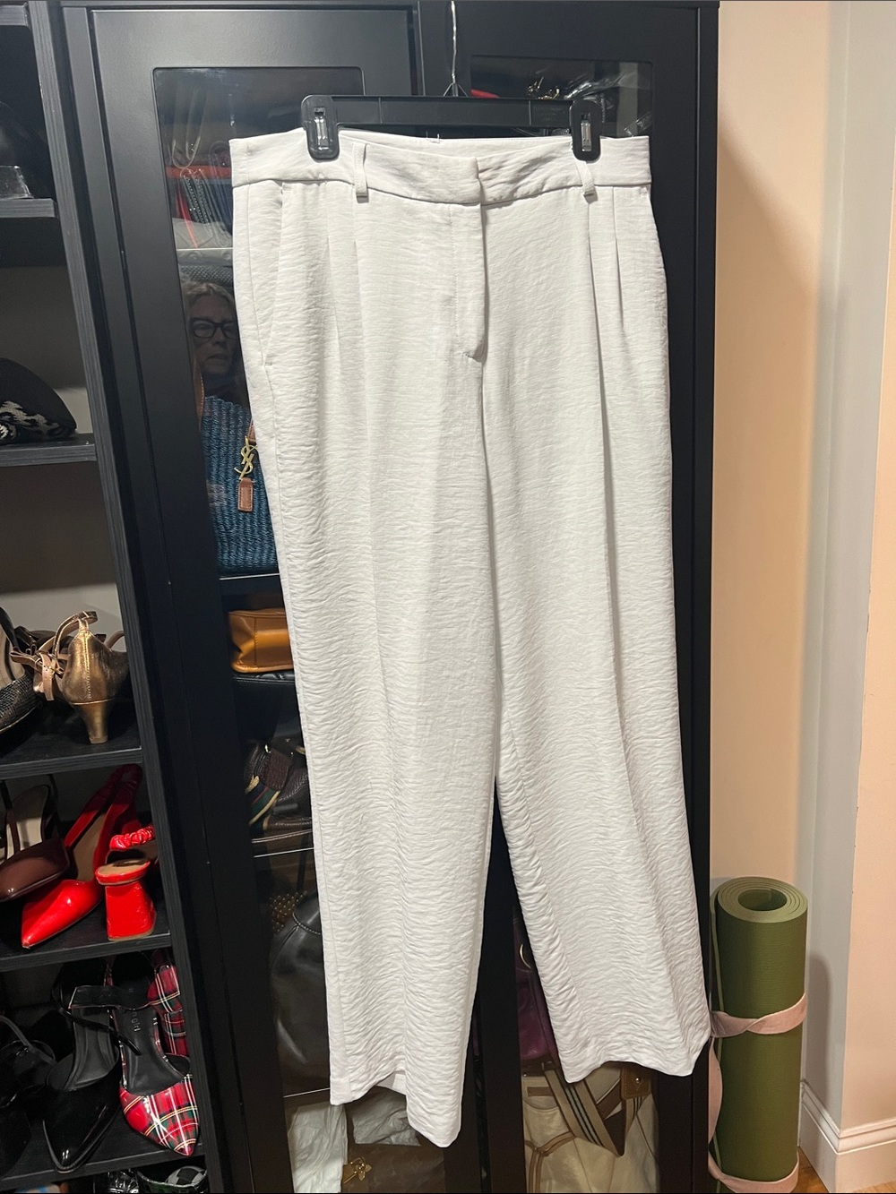 Christian Lacroix Off-White Textured Wide-Leg Trousers